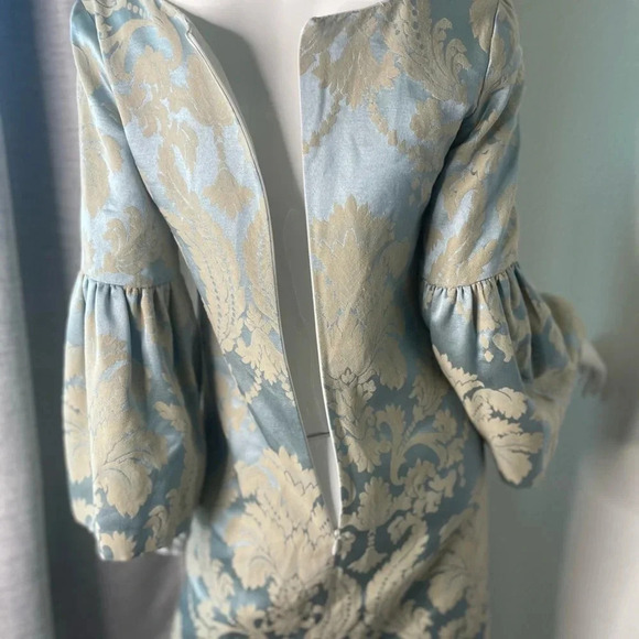 Lotusgrace Bell Sleeve Damask Cocktail Dress size 2 - Picture 6 of 13